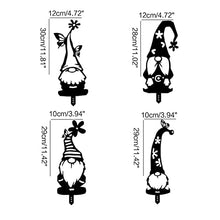 Load image into Gallery viewer, Exquisite Garden Stake Outdoor Sculpture 4 Pieces Decorative Gnomes Ornament Neighbors Garden Gnomes For Outside Large Hollow Out
