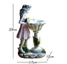 Load image into Gallery viewer, HIAME Garden Decoration Figures for Outdoor Use Large Solar Light, Flower Fairy Garden Decoration Flower Fairy Solar Light Resin Girls Outdoor Villa Decoration Gifts for Women (A)
