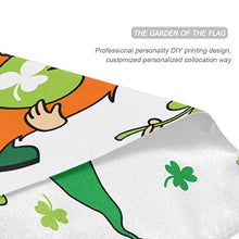 Load image into Gallery viewer, St Patricks Day Irish Gnomes Double Sided Large Garden Flag for Outside Yard Decor 28 x 40 Inch
