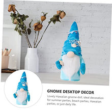 Load image into Gallery viewer, OUNONA Hawaiian Style Gnome Doll Gnome Ornaments Miniature Garden Beach Theme Home Decor
