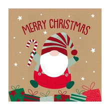 Load image into Gallery viewer, Eurowrap Assorted Christmas Cards Xmas Gnomes Gonks, 2 Cute Designs Merry Christmas and Christmas Wishes - Pack of 12

