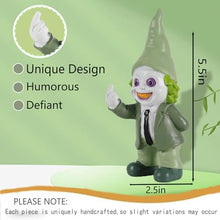 Load image into Gallery viewer, LRNIOT Middle Finger Gnomes Horror Decor Garden Statue Garden Gnome Middle Finger Gifts Funny Gifts for Home and Office 5.5&quot;
