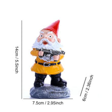Load image into Gallery viewer, MOOCOCO Funny Garden Gnome Statue, Naughty Gnomes Statues Figurines for Outdoor Lawn &amp; Yard Home Decorations, Gnomes Figurine Sculpture Resin Ornaments (W03)
