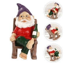 Load image into Gallery viewer, BESPORTBLE Garden Gnome Statue Lightweight Dwarf Ornaments Gnome Garden Ornaments
