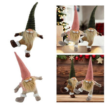 Load image into Gallery viewer, Single Footed Gnomes Figurine Standing Dolls Handmade Santa Dwarf Statue Ornament Christmas Home And Garden Decoration Indoor Outdoor Gnomes
