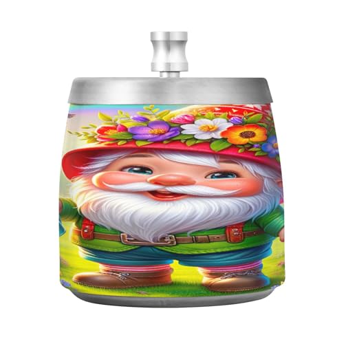 Spring Gnome Ash Tray Trash Can, Smell Free Ash Tray, Home Ashtray