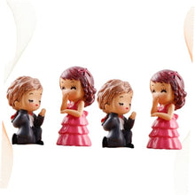 Load image into Gallery viewer, VANZACK 1set Miniature Couples Adornment Resin Crafts for Micro Landscape Desktop Decoration Creative Cartoon Design for Mini Gardens Succulent Displays and Home Decor 2pairs
