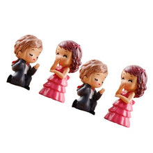 Load image into Gallery viewer, KONTONTY Couples Adornment Resin Crafts Miniature Couples for Desktop Decoration Home Office Decor Micro Landscape
