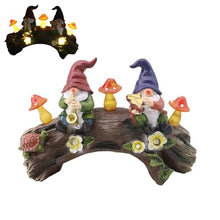 Load image into Gallery viewer, Outdoor Solar Gnomes, Gnomes Garden Statues, Resin Gnome Figurine, Solar Light Statue, Gnomes Outdoor Decor, Garden Gnome Figurine, Solar Gnomes Light, Outdoor Gnome Statue for Patio Lawn Yard Garden
