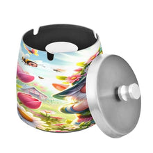 Load image into Gallery viewer, Spring Cute Gnome Cigarette Butt Container, Self Extinguishing Ash Tray, Pretty Ashtray Women

