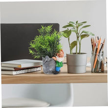 Load image into Gallery viewer, SUPVOX Creative Fairy Gnome Resin Flower Pot Planter for Indoor and Outdoor Use Compact Decorative Succulent Container with Playful Garden Statue for Desks Shelves and Windowsills
