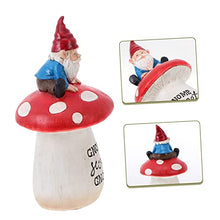 Load image into Gallery viewer, Toddmomy 1pc Creative Resin Gnome Doll Adornment for Garden Decor and Mushroom Landscape Prop for Home and Outdoor Decoration Easy to Install Delicate and Unique
