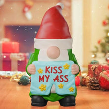Load image into Gallery viewer, Gnome Statues, Cute Garden Decor, Naughty Gnome Statue, Halloween Garden Gnomes, Cute Resin Gnome Statues Naughty Garden Gnome Decor for Holiday Decor, 0.67x0.79x1.38in
