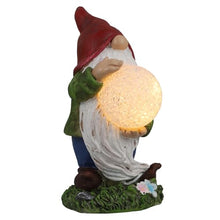 Load image into Gallery viewer, Toyvian 1Pc Garden Solar Light Gnome Statue Ornament Charming Outdoor Decor for Lawn Patio Landscape Durable Resin Design with Solar Function for Warm Ambiance
