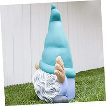Load image into Gallery viewer, Happyyami Garden Gnome Figurine Decorative Ornament for Home and Garden Doll Flowers for Lawn Desk Tiered Tray Decoration
