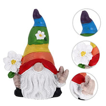 Load image into Gallery viewer, Kisangel 2pcs Garden Gnome Doll Figurine Adorable Resin Ornament for Home Decoration for Tiered Tray Desk Table Garden Layout Craftsmanship Brings
