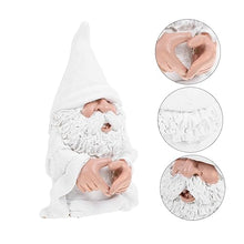 Load image into Gallery viewer, Happyyami Adorable Garden Gnome Statue Small Dwarf Figurine for Outdoor Decoration Hand-painted Resin Craft for Lawn Patio and Decor
