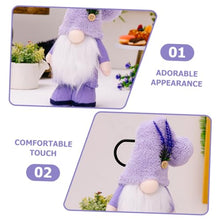 Load image into Gallery viewer, Ciieeo Gnome Doll Ornament Gnome Table Decor Lavender Home Decor Garden Present
