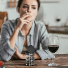 Load image into Gallery viewer, Winter Cute Gnome Snowman Car Smoking Accessory Portable Ashtray Smokeless Travel Ashtray with Lid, Ashtrays for Cigarettes Outdoor
