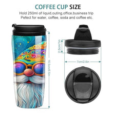 Load image into Gallery viewer, Gnome Smoking Colorful Coffee Tumbler Travel Mug Insulated Cute Tea Cup with Lid Reusable Cafe for Hot/Ice Drinks 350ml
