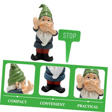 Load image into Gallery viewer, Happyyami 1set Gnome Statue Decoration Garden Gnome Figurine Hat Outdoor Lawn Ornament for Christmas Daily Decor for Tiered Tray Tabletop Patio Garden
