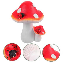 Load image into Gallery viewer, Happyyami Mushroom Figurine Lawn Ornament Large Red Mushroom Statue for Garden Decoration Outdoor Decor Fairy for Birthdays and Holidays
