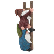 Load image into Gallery viewer, CDQL Garden Gnome Statue, Funny Gnome Figurine, Climbing Funny Gnome Garden Statue, Resins Ornament for Patio, Yard, Lawn, Porch
