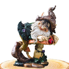 Load image into Gallery viewer, Gnome Garden Statue, Outdoor Gnome Figurine, Gnome with Mushroom, Best Gnome Garden Statue Colorful Gnome with Mushroom Figurine for Patio, Yard Decor or Outdoor Space
