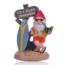 Load image into Gallery viewer, NIYEYE Garden Gnomes for Outdoor Use Funny Cool Surfing Garden GNOME Weatherproof Made of Resin Decorative Figurine
