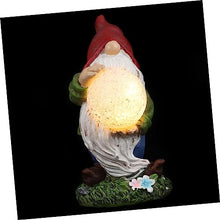 Load image into Gallery viewer, Happyyami 1pc Delicate Solar Gnome Light Charming Gnome Figurine for Garden Solar-powered Outdoor Illumination Create Romantic Atmosphere Your
