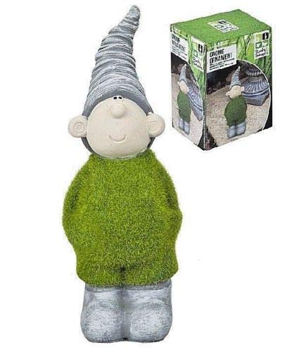 Roots & Shoots Gnome Ornament 17cm Resin & Flock Garden Outdoor Gift Present Grandad Dad Mum