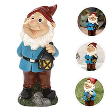 Load image into Gallery viewer, Happyyami Garden Gnomes Statue Resin Dwarf Ornament Resin Decoration for Fairy Garden Home Office Desktop Decor

