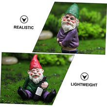Load image into Gallery viewer, BESPORTBLE 4pcs Dwarf Bonfire Decor Landscape Resin Gnomes for Garden Unique Adornments for Fairy Miniature Gardens Safe Decorations Fun Educational Toy
