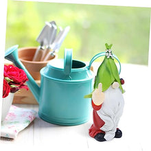 Load image into Gallery viewer, Happyyami Solar Garden Ornaments Garden Gnome Statue Solar Path Lights Outdoor Decor
