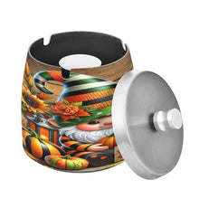 Load image into Gallery viewer, Fall Gnomes Wooden Smoking Cup Ashtray, Ashtrays for Cigarettes with Lid, Home Ashtray
