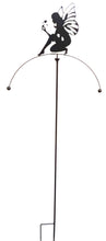 Load image into Gallery viewer, Fairy Balancing Sculpture - Metal Garden Wind Spinner and Stake - Great Decor Ornament
