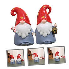 Load image into Gallery viewer, Happyyami 2pcs Adorable Dwarf Gnome Decor Moss Gnome Garden Ornaments Lightweight Easy to Move for Indoor Outdoor Use
