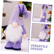Load image into Gallery viewer, Ciieeo Gnome Doll Ornament Gnome Table Decor Lavender Home Decor Garden Present
