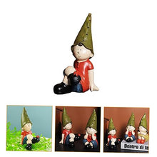 Load image into Gallery viewer, Ciieeo Garden Gnome Ornament Resin Home Craft Unique Desktop Decoration Fun Garden Gnome Bedroom Resin Craft
