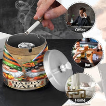 Load image into Gallery viewer, Fall Gnomes Wooden Smoking Cup Ashtray, Ashtrays for Cigarettes with Lid, Home Ashtray
