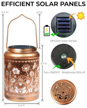 Load image into Gallery viewer, Solar Outdoor Hanging Lantern, Decorative Garden Light (gnome, 1)
