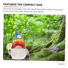 Load image into Gallery viewer, Happyyami 2pcs Rainbow Gnome Statues Garden Decor for Outdoor Use for Flower Bed and Backyard Ornaments
