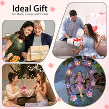 Load image into Gallery viewer, VEEKI Garden Statue Outdoor, Cute Solar Fairy Statue Resin Figurine Lights Outdoor Waterproof, Outdoor Decor Sculpture for Garden Yard Patio Lawn, Fairy Gifts for Mom Grandma Women
