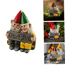 Load image into Gallery viewer, Hbbgdiy Couple Fairy Dwarf Resin Hand-Painted Garden Gnome Ornament Romantic Statue Indoor Outdoor Garden Patio Home Decoration Couple Fairy Dwarf Gnome Ornament Hand-Painted Cou
