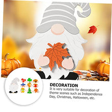 Load image into Gallery viewer, OUNONA 1set Wooden Gnome Decor Removable Accessories for Christmas Halloween Independence Day Desktop Ornament for Home Bar and Restaurant
