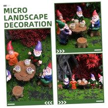 Load image into Gallery viewer, CAXUSD Creative Gnome Garden Decor Set Miniature Gnome Figurines for Indoor and Outdoor Use Fairy Cake Toppers for Landscapes and Home Decor
