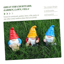 Load image into Gallery viewer, SUPVOX 3Pcs Resin Gnome Garden Statues Set Outdoor Garden Gnome Ornaments Colorful Fairy Figurines for Lawn Decor
