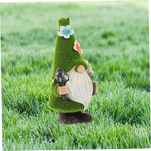 Load image into Gallery viewer, Happyyami Christmas Garden Gnome Lamp Resin Gnome Figurine Outdoor Solar Light Decor for Garden and Patio Festive Holiday Ornament for Family and Friends
