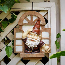 Load image into Gallery viewer, Garden Gnomes Elf Open Window Tree Hugger, Knothole Welcome Gnomes Garden Tree Sculptures, Tree Face Garden Gift, Open The Window Garden Peeker Yard Art for Tree Resin, 12 inch
