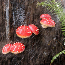 Load image into Gallery viewer, Mellshy Luminous Mushroom Garden Decorations Resin Mushroom Tree Hugger Glow in The Dark Mushroom Yard Decor for Outdoor Fairy Garden Micro Landscape Flower Pot Tree Decor
